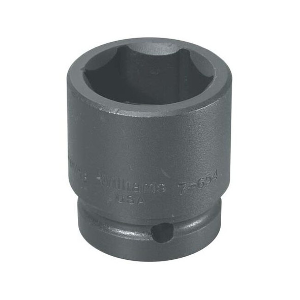 7-6120 Williams Socket, 5 1/16 In OAL, SAE, Shallow Impact, 1 In Dr, 3 3/4 In