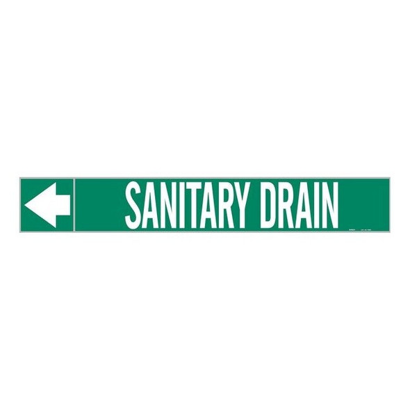 Brady Pipe Mrkr,Santry Drain,2in H,12in W 73925
