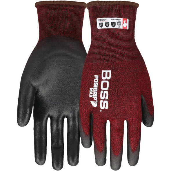 Boss Posigrip Max 18g Nylon Shell PU/Nitrile Coating L B34014-L