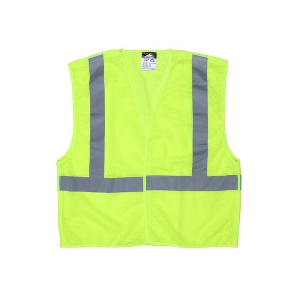 Mcr Safety Tear Away Safety Vest,4X CL2MLX4