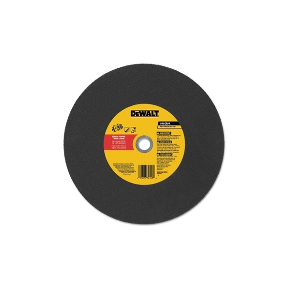 High Speed Wheel, 14 in dia, 20 mm dia Arbor, 24 Grit, 5500 RPM, Metal Cutting