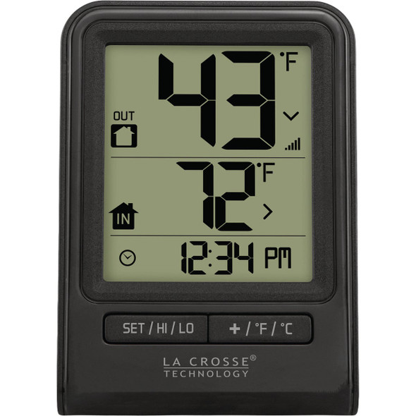 La Crosse Technology Black Wireless Thermometer 308-1409BT-CBP