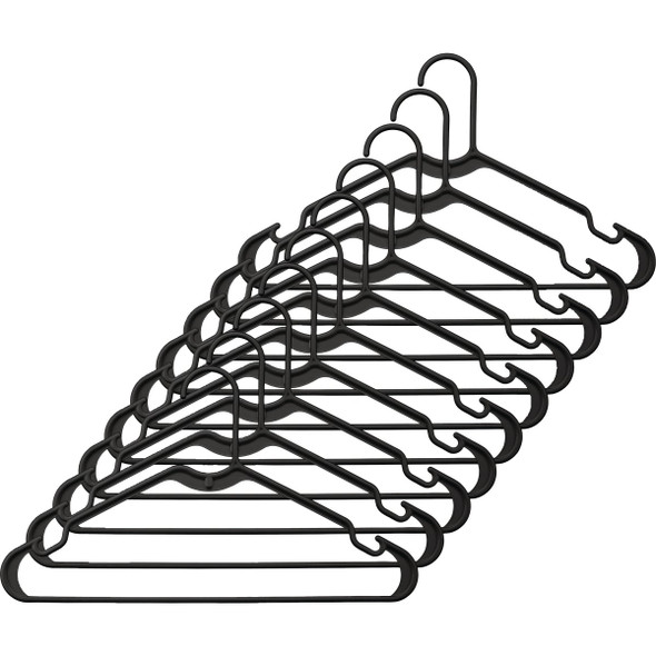 Whitmor Black Plastic Hangers (10-Pack) 6345-8701-10-BLK