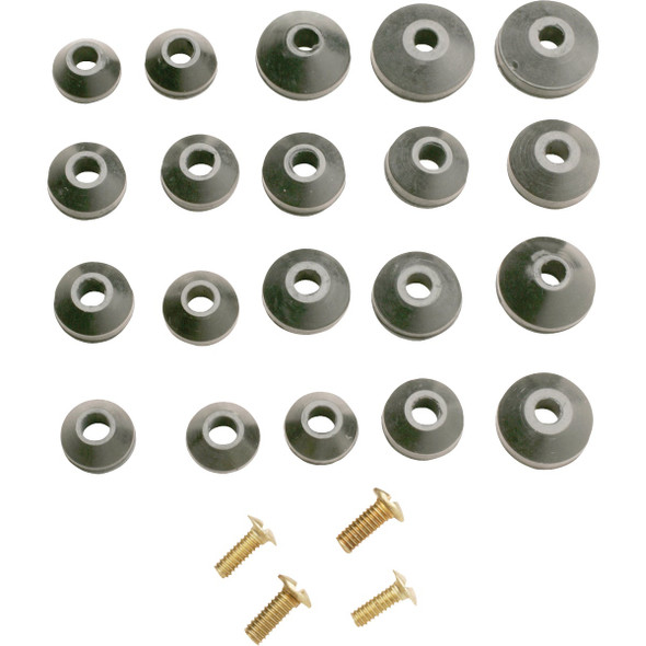 Oatey Assorted Black Beveled Faucet Washer (24 Ct.) OAT805-22