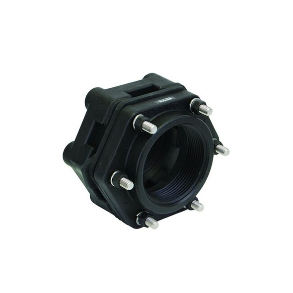 Banjo BulkheadTankFitting,PP,3in,3in BF300BD Pack of 4