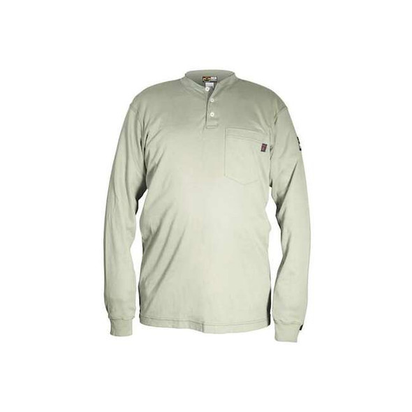 Mcr Safety Men's FR Long Sleeve Shirt, 9.6 cal/sq cm, S, Max Comfort(TM) H1TS