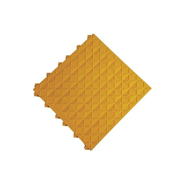Safe-Flex Interlocking Antifatigue Mat Tile, 18 in W x Vinyl, 10 PK A1-Y