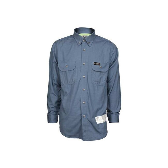Men's FR Long Sleeve Shirt, 8.9 cal/sq cm, 3XL, Summit Breeze(R)