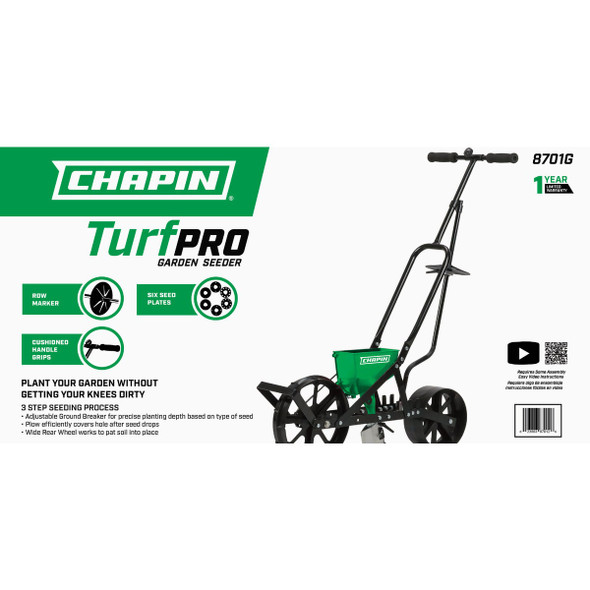 Chapin Garden Seeder with (6) Interchangeable Seed Plates 8701G 758498