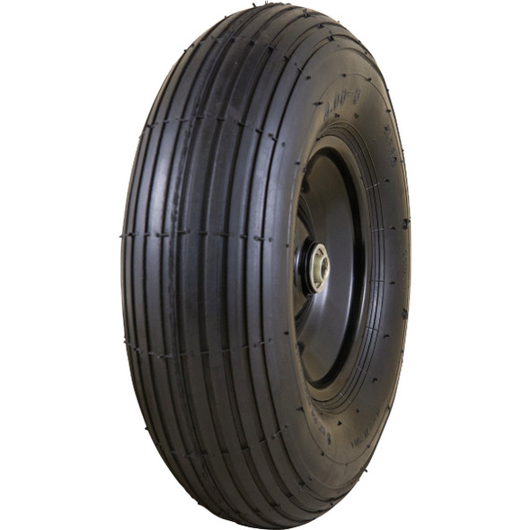 Marathon 4.0 - 6 In. Easy Fit Pneumatic Wheelbarrow Tire & Wheel Assembly 20296