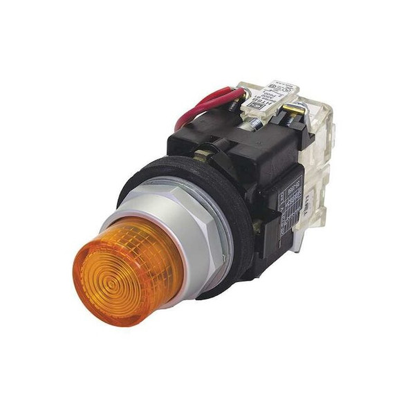 Eaton Illuminated Push Button, 30 mm, 1NO, Amber HT8GBAAF7