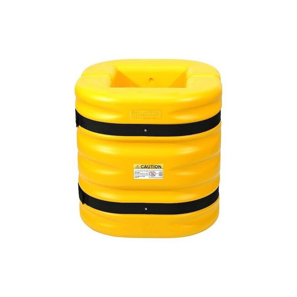 Manufacturer Varies Column Protector,Yellow,HDPE,12" dia 913NE9