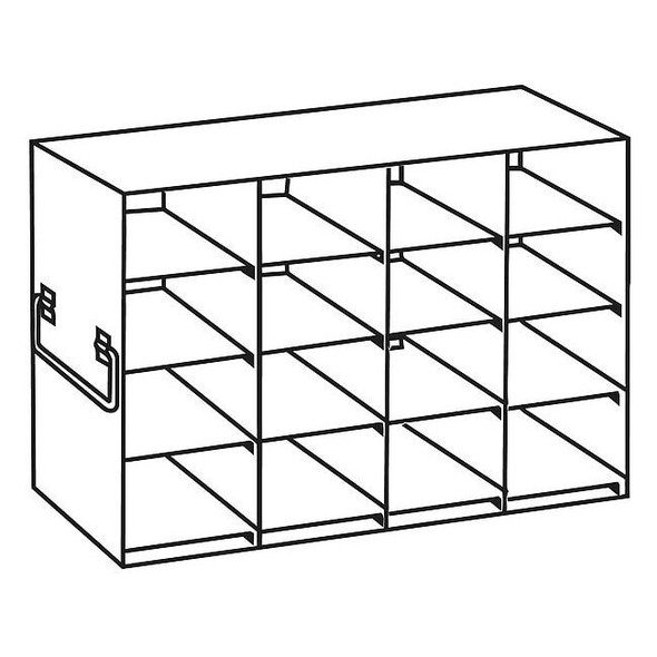 Cole Parmer Freezer Rack,for 2in Box,SS,Holds 16 RFE442A