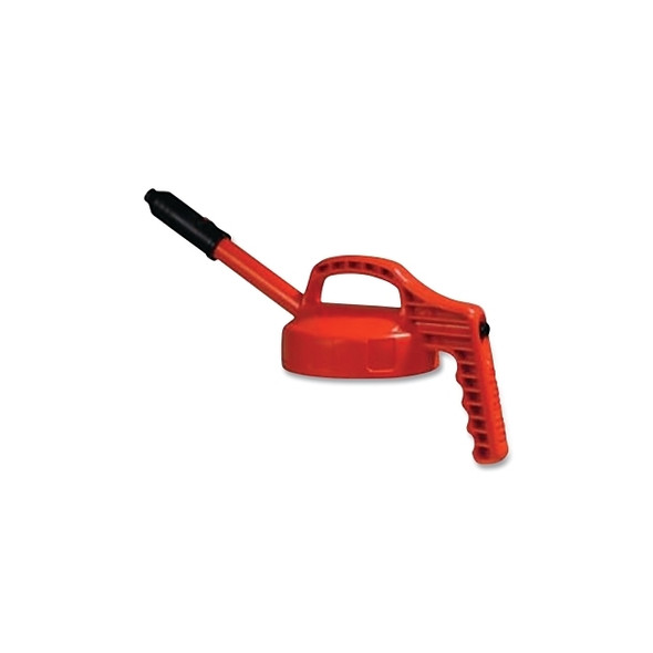 Stretch Spout Lid, 0.5 in dia, Orange, Engineering Plastic