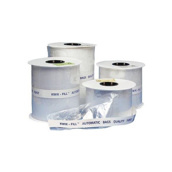Open Poly Bags on a Roll, 8" x 6", 1.40 mil, Clear, None, 1750 PK