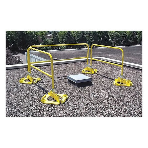 Garlock Safety Systems Safety Guardrail,Yellow 407493S