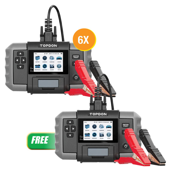 Buy (6) 2-in-1 Battery & Resistance Tester and Get (1) TOP-BT600PLUS BT600PLUSP6