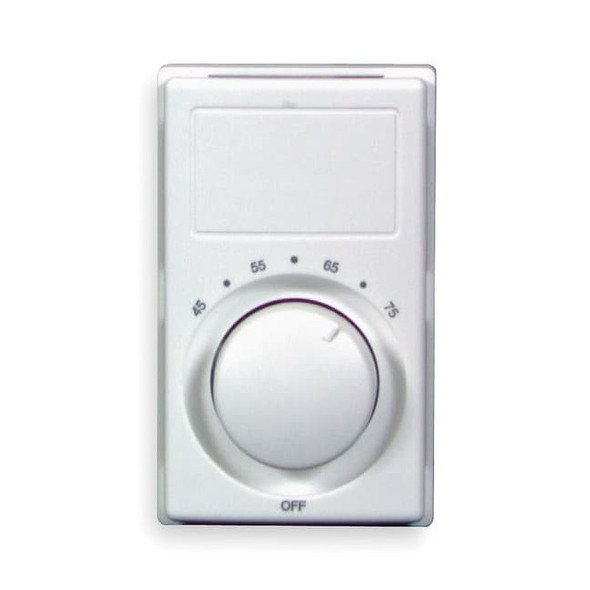 Dayton Elct Wl/Ceil Htr Thrmostat,4-1/2"H,2Pole 2YU89