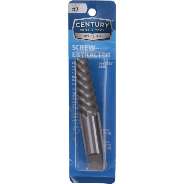Century Drill & Tool #7 Spiral Flute Screw Extractor 73307 306069