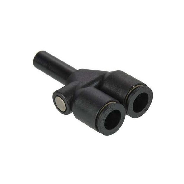 Legris Fractional Push-to-Connect Fitting, Nylon, Black 3142 53 00