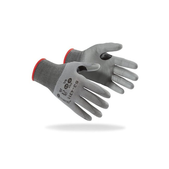 Tilsatec Knit Gloves,Red,Full Finger,PR 53-4311-09