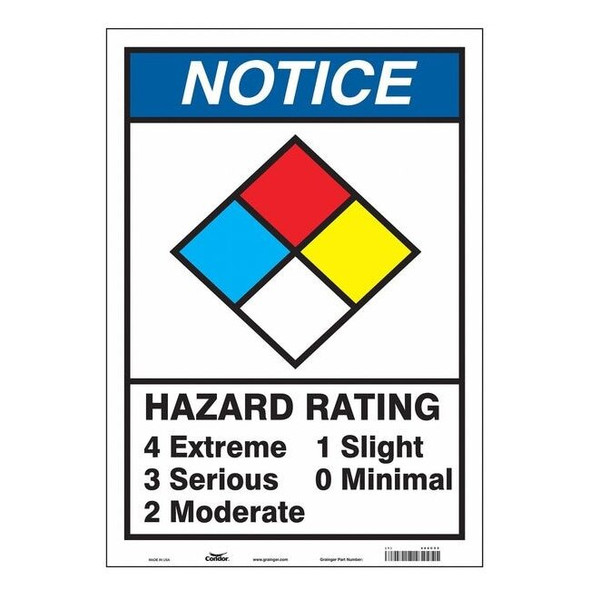 Condor Chemical Sign, 20 in Height, 14 in Width, Rectangle 486C55