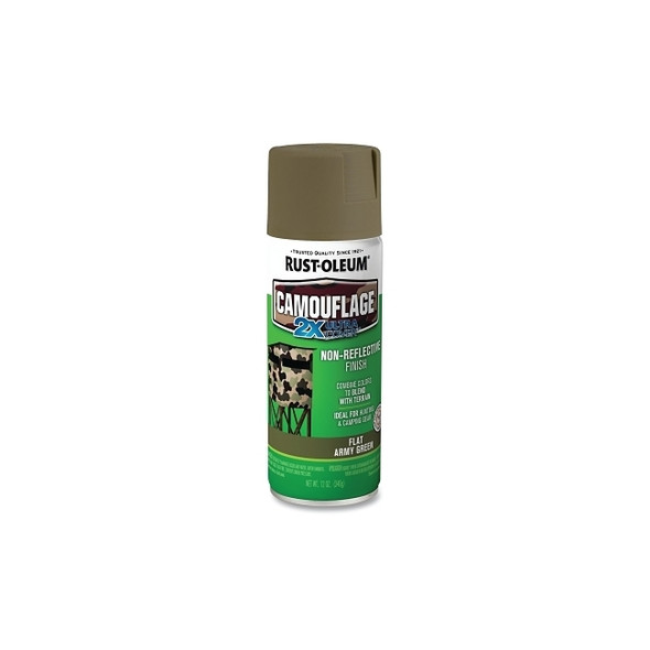 Specialty Camouflage Spray Paint, 12 oz, Army Green