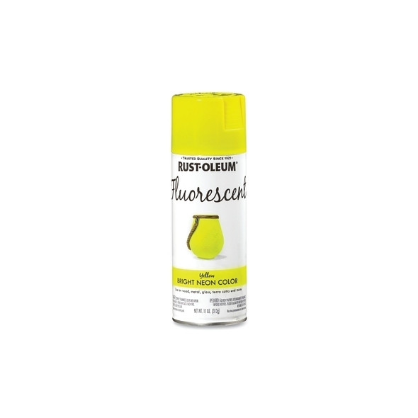 Specialty Fluorescent Spray Paint, 12 oz, Fluorescent Yellow