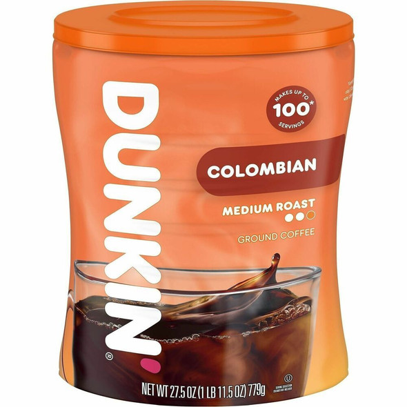 Dunkin' Donuts Ground Colombian Coffee - Medium - Ground - Colombian