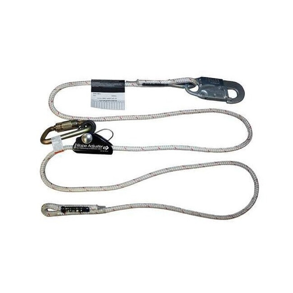 Miller Positioning Lanyard, 8 ft., 400 lb. Weight Capacity, White ARL-100-Z7/8FT