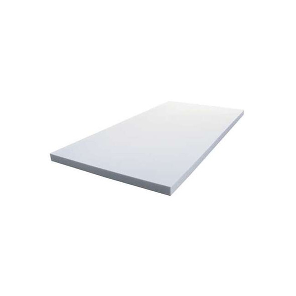 Insulation Sheet, Melamine Foam, 48 in x 96 in, 1 1/2 in Wall, Light gray