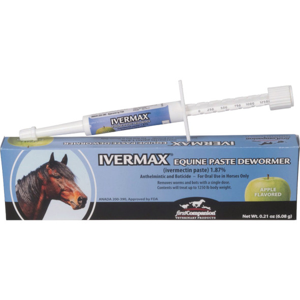 First Companion Ivermax Paste 1.87% Equine Dewormer 21302906