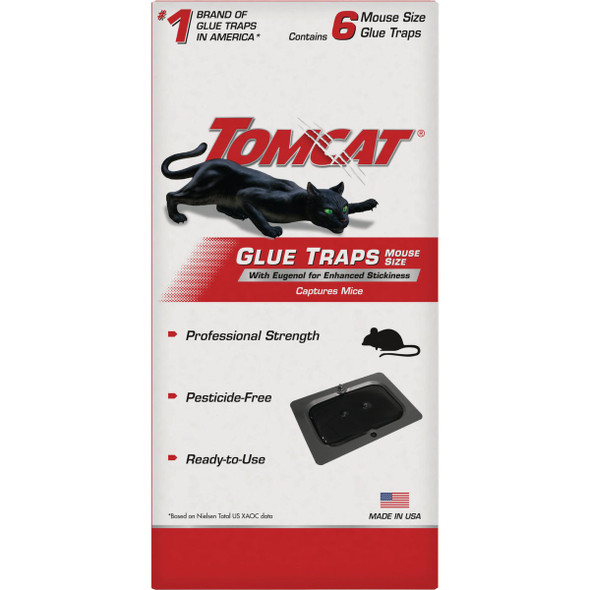 Tomcat Mouse Glue Trap with Eugenol (6-Pack) 0362620