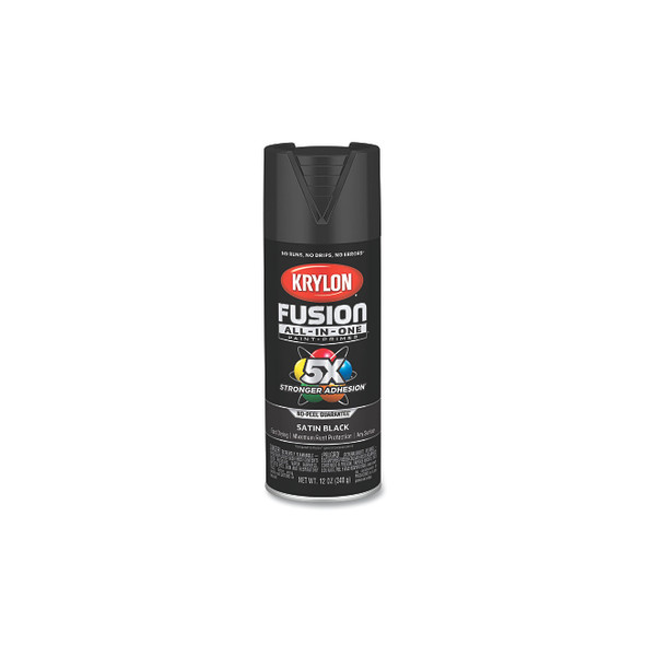 Fusion All-in-One™ Paint + Primer, 12 oz, Black, Satin