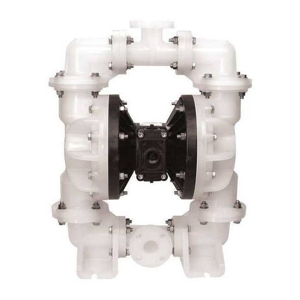 Double Diaphragm Pump, Polypropylene, Air Operated, 150 GPM