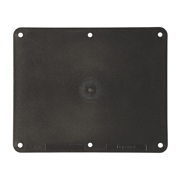 Legrand Box Cover, Outlet Box Type, 2 Gang, Thermoplastic 3265BK
