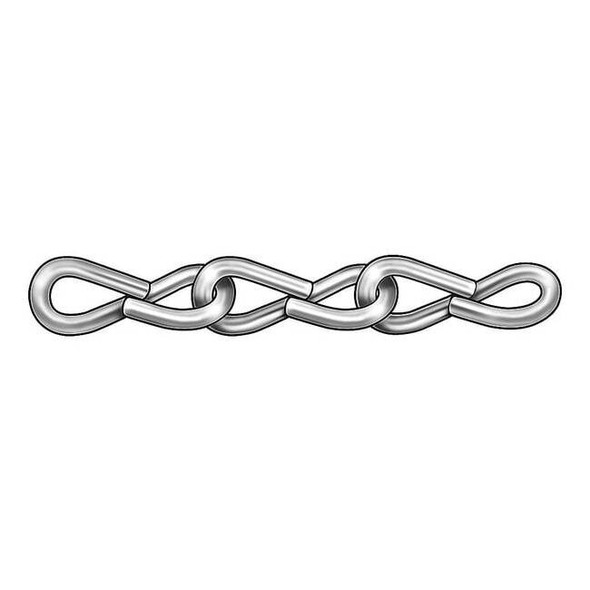 Dayton Jack Chain,Single,Zinc,Sz 18,5 Lb,100 Ft 2ZDE5