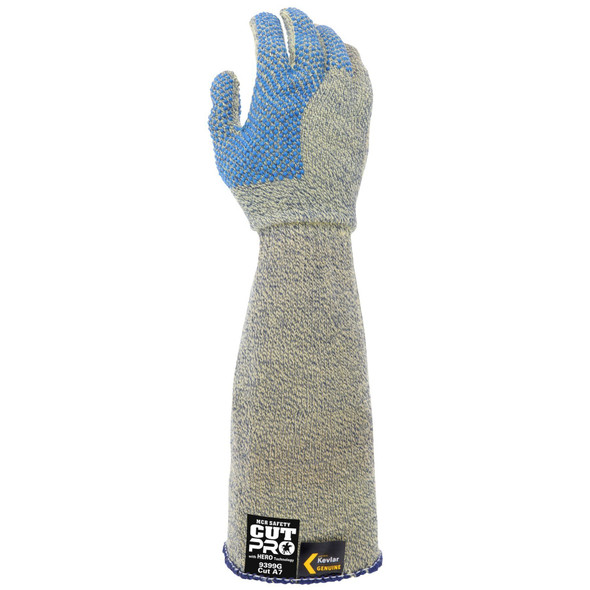 Mcr Safety Gloves, Kevlar Armor Tech XXL-extended wrist dot 9399GXXL