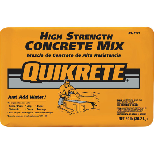 Quikrete 80 Lb. High Strength Concrete Mix 110180
