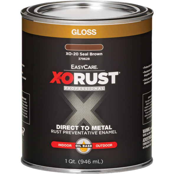 EasyCare X-O Rust Premium 1 Qt. Seal Brown Gloss Anti-Rust Oil-Base Enamel