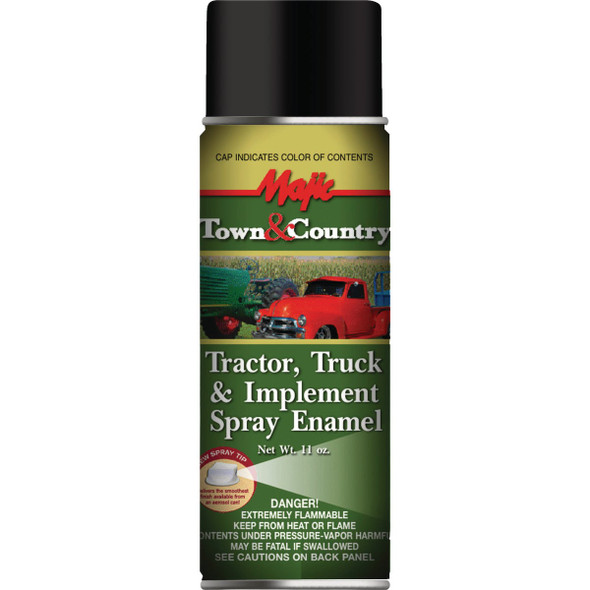 Majic Tractor, Truck & Implement Spray Enamel, Gloss Black, 12 Oz. 8-20994-8