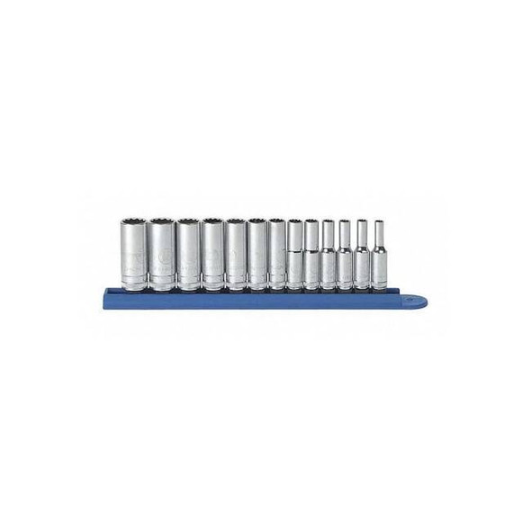 Gearwrench 13 Piece 1/4" Drive 12 Point Deep Metric Socket Set 80308