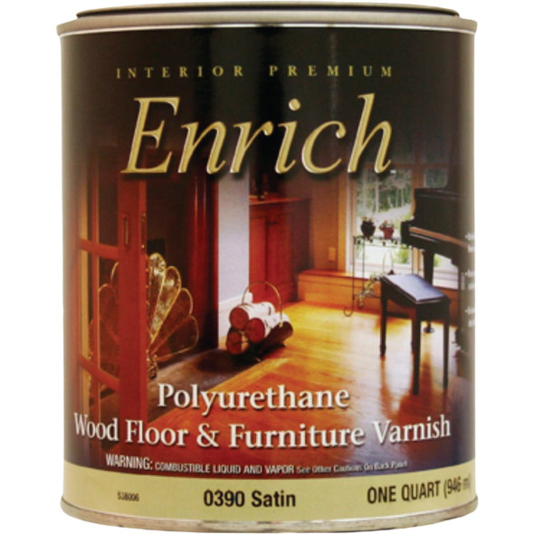 Enrich Polyurethane Varnish, Satin, 1 Gal. 0390-GL