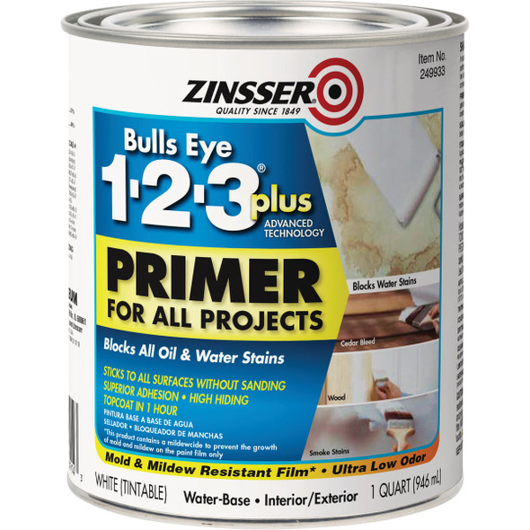 Zinsser Bulls Eye 1 Qt. 1-2-3 Plus Primer 249933 777114