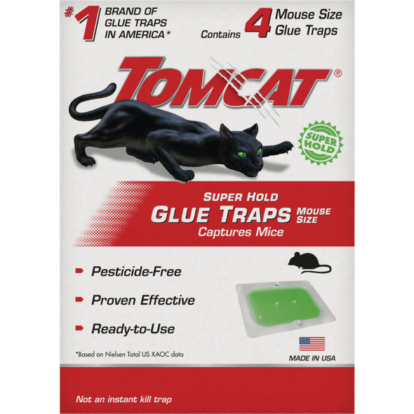 Tomcat Super Hold Glue Mouse Trap (4-Pack) 0362720