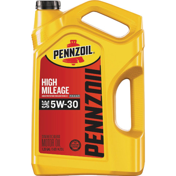 Pennzoil High Mileage 5W30 Motor Oil, 5 Qt. 550045218
