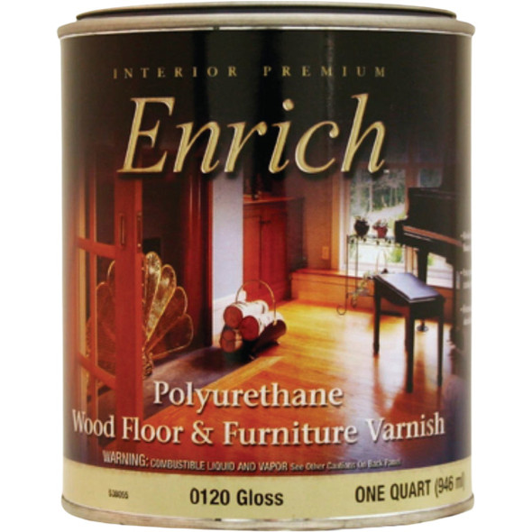 Enrich Gloss Polyurethane Varnish, 1 Gal. 0120-GL