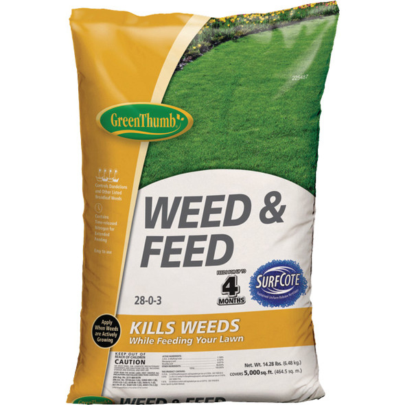 Green Thumb 14.28 Lb. 5000 Sq. Ft. 28-0-3 Weed and Feed GT23290