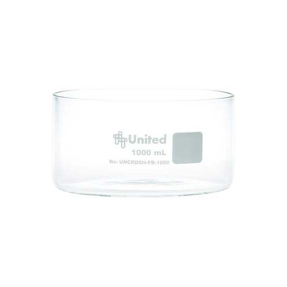 United Scientific Crystallizing Dish,Colorless,75 mm H,PK3 UNCRDSH-FB-1000