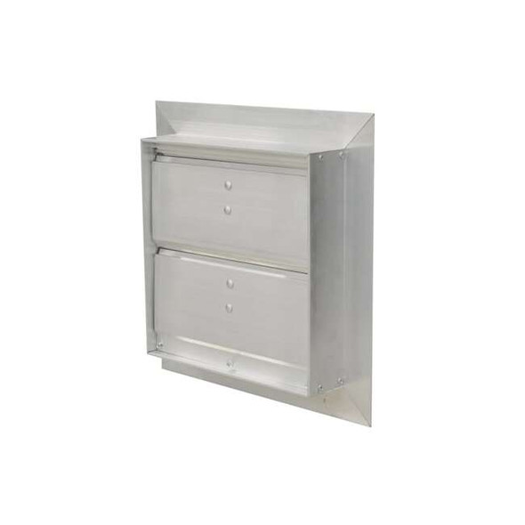 Canarm Manual Damper,Aluminum,Square SR3210X10